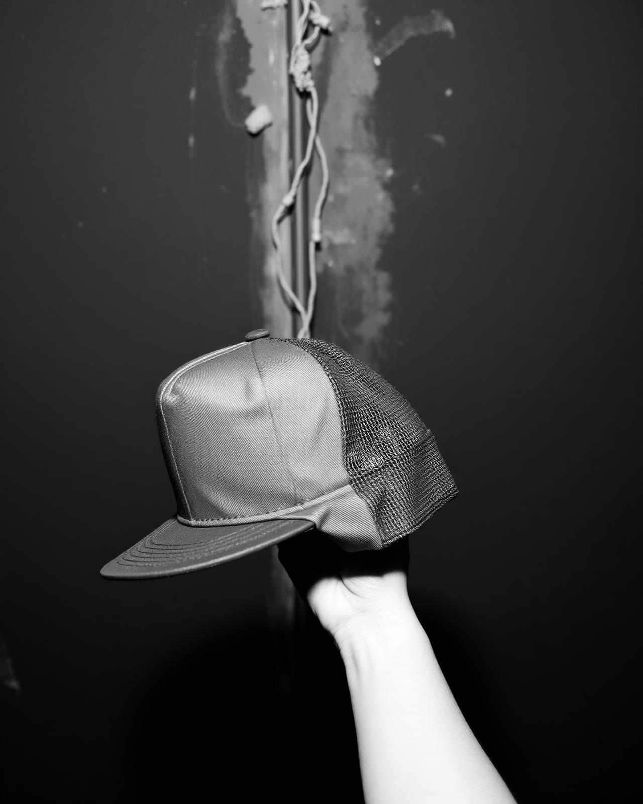 Gorra Baby caps sostenida en la mano